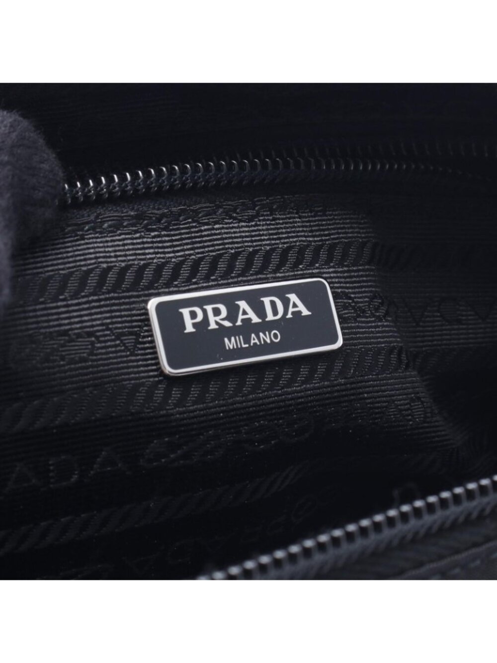 Prada Pouch Re-Nylon Small Black Nylon Leather - Picture 4 of 4